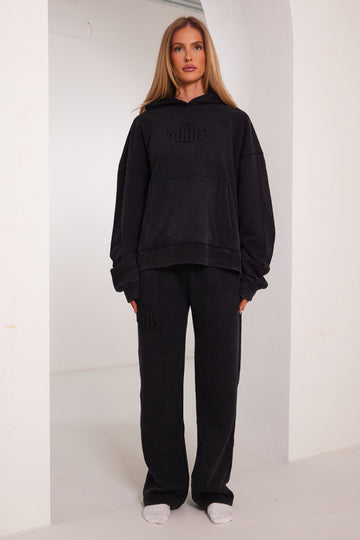 The Embossed Joggers in Charcoal