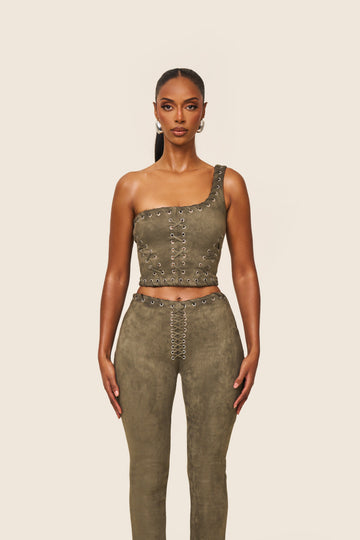 Alesia Suede Corset