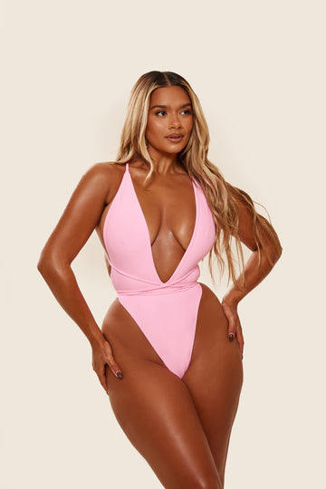 The Fishtail Swimsuit in Pink