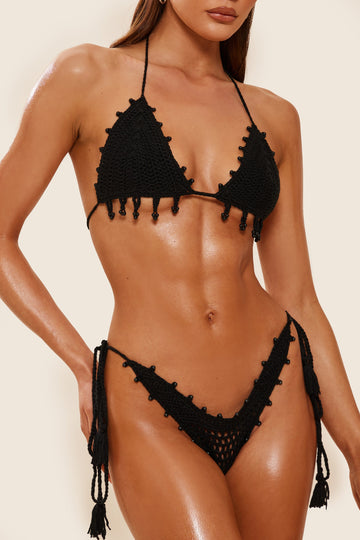 The Crochet Bikini in Black