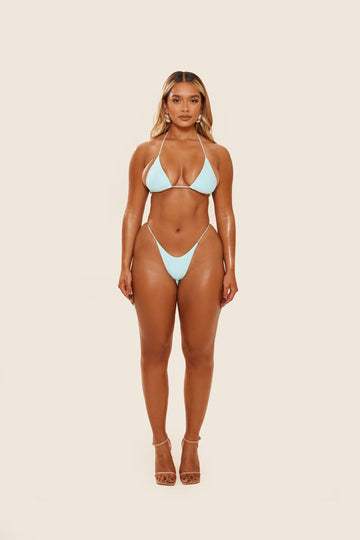 The Teeny Bikini in Powder Blue