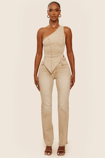 The Cindy Jeans in Brown Wash