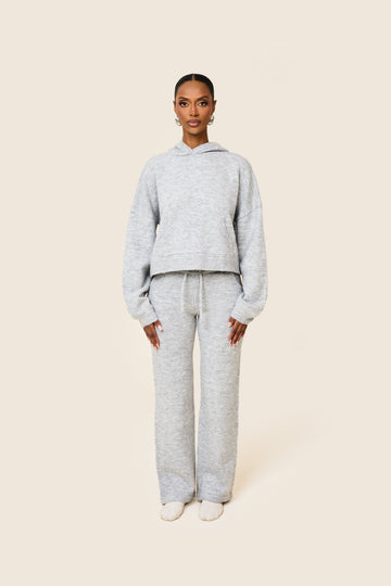 The Mars Soft Knit Hoodie in Grey