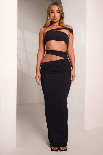 The Multi Strap Maxi in Black
