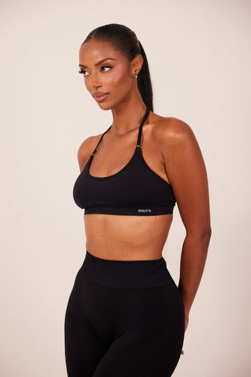The Mars Seamless Bra in Black