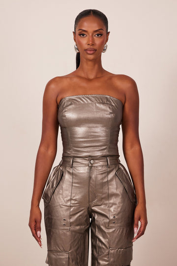 The Zeda Corset in Bronze