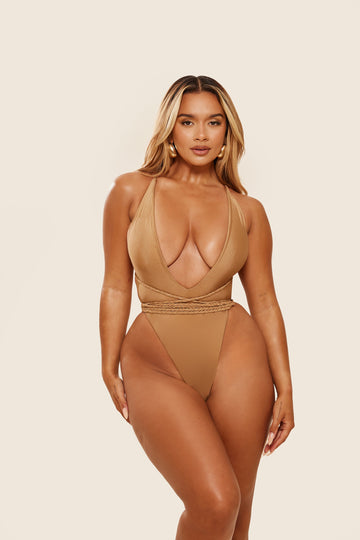 The Fishtail Swimsuit in Bronze