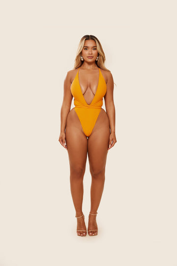The Fishtail Swimsuit in Orange