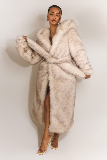The Maple Maxi Coat in Cream