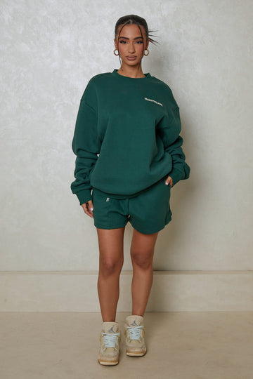 The Essentials Sweater in Forest Green
