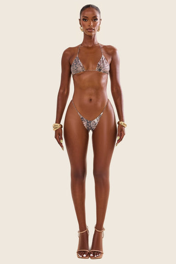 The Teeny Bikini in Leopard Print