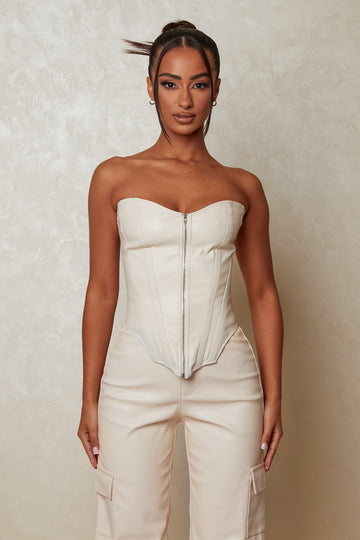 The Cinch Corset in Cream