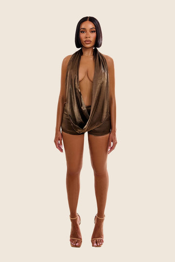 Leia Shorts Set in Satin