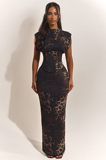 The Sandra Maxi in Leopard