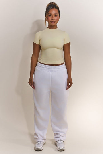 The Sculpt Short Sleeve Top in Yellow