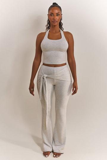 The Tie Trouser in Grey Marl