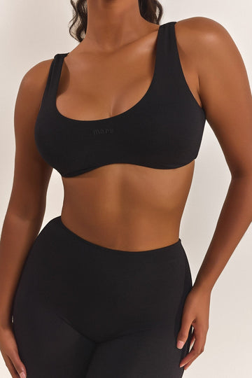 The Scoop Bralet in Black