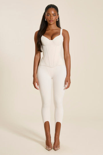 The Ivy Stirrup Leggings in Stone