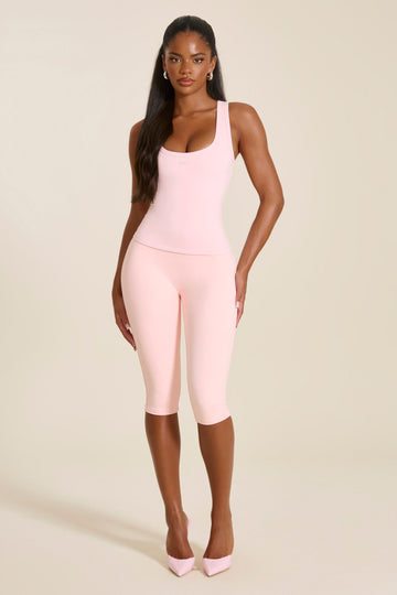 The Sculpt Vest Top in Baby Pink