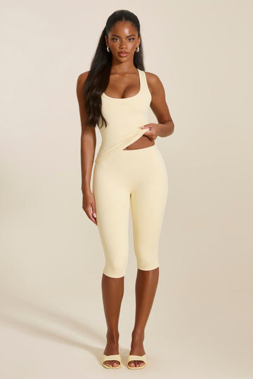 The Sculpt Vest Top in Yellow