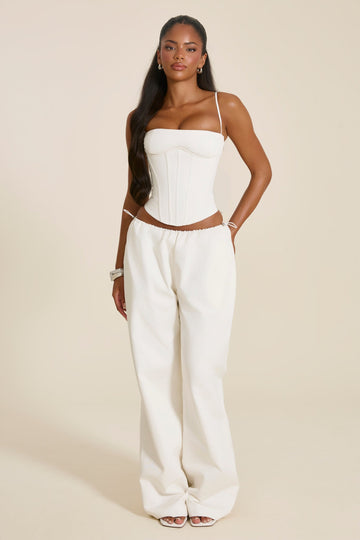 The Matilda Corset Top in White