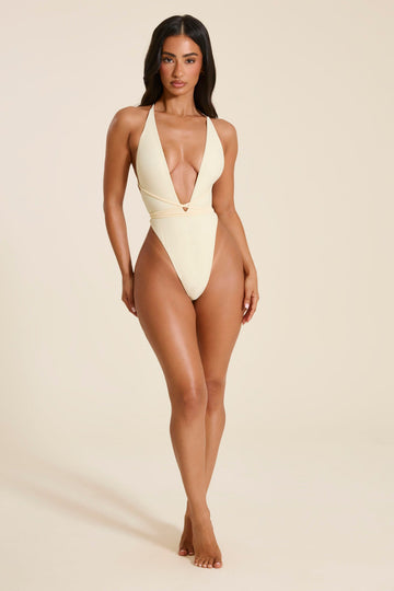 The Fishtail Swimsuit in Cream