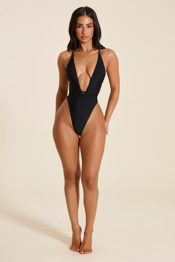 The Fishtail Swimsuit in Black