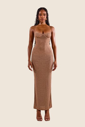 The Teaira Maxi in Bronze