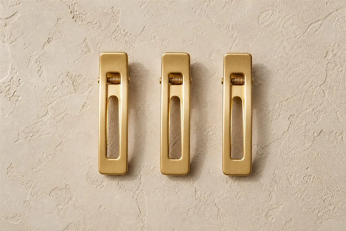 Trio de Mini Barrettes Dorées Limited Edition