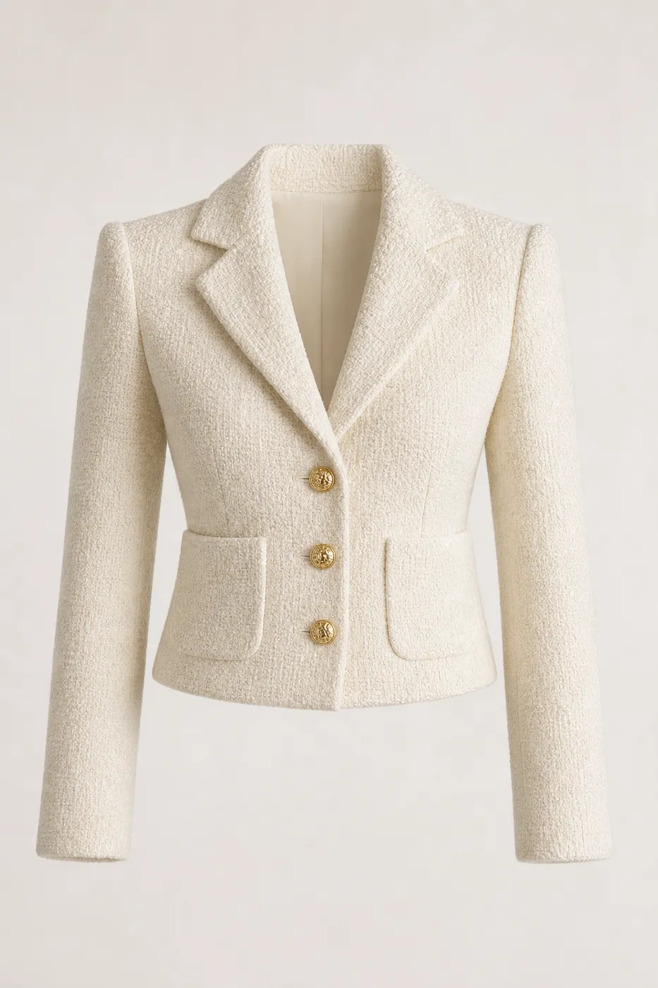 Signature Structured Bouclé Wool Blazer