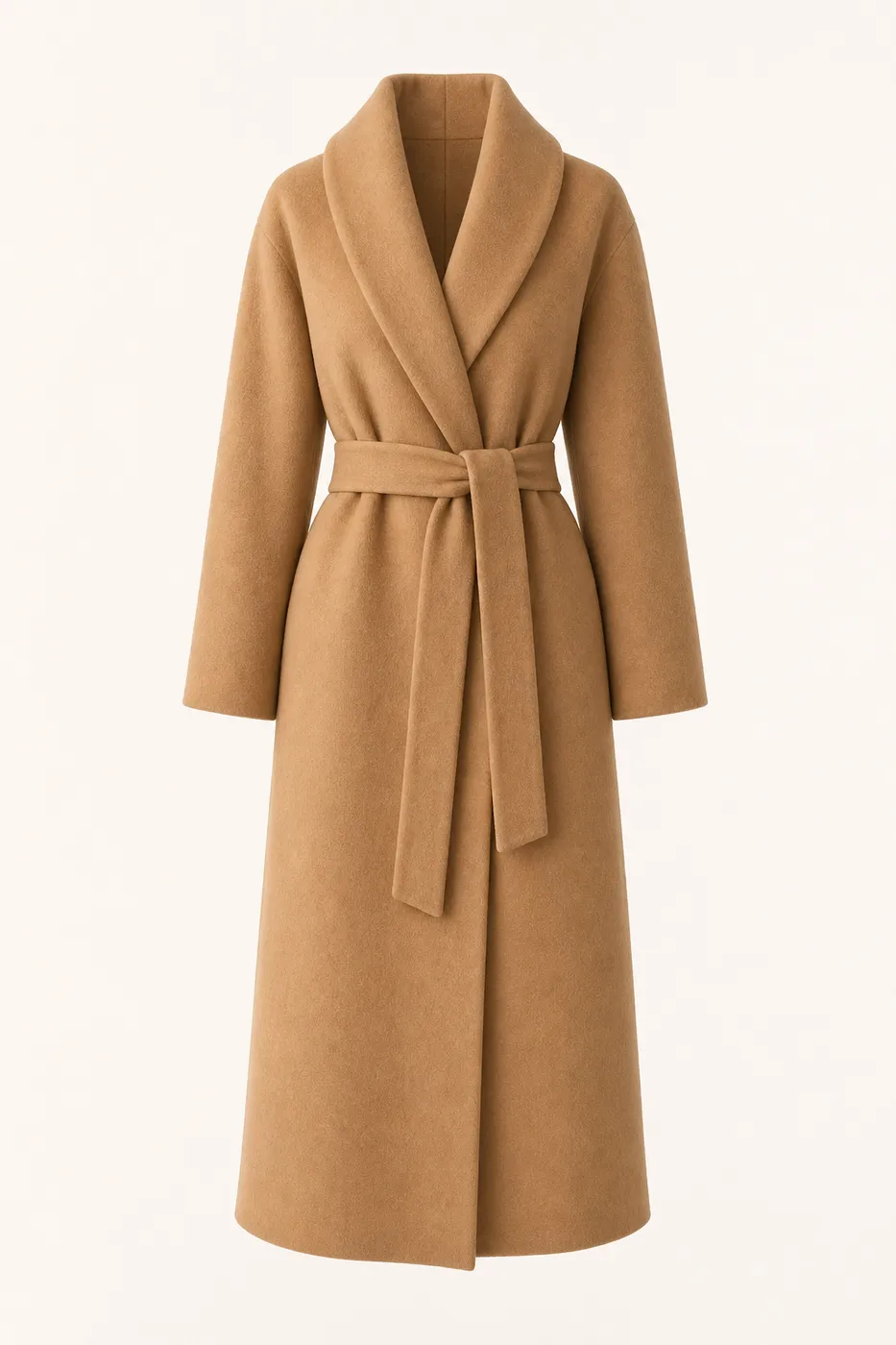 Long Robe Coat in Wool Cashmere Muse