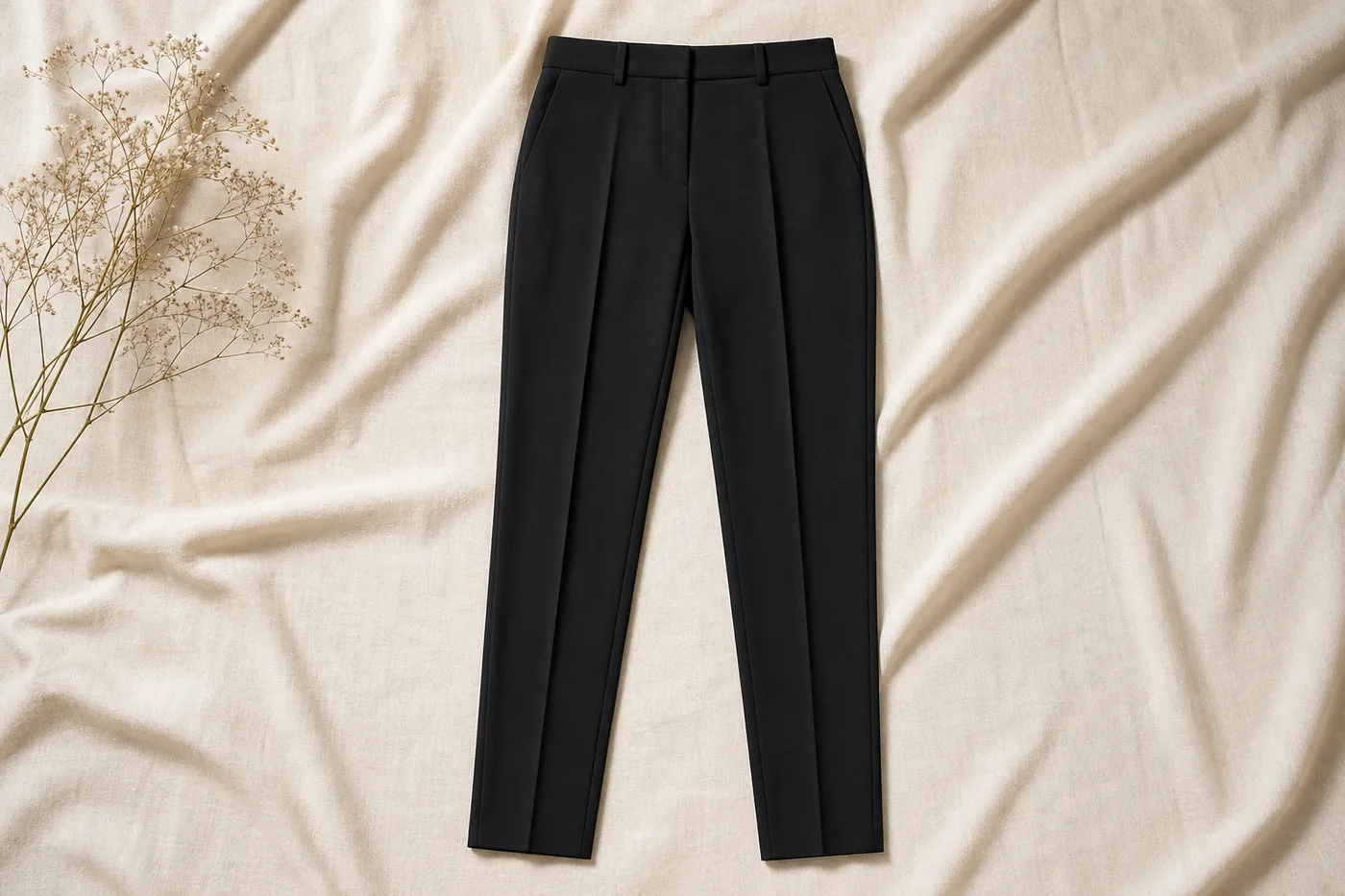 Cigarette Trousers in Crêpe — Iconic