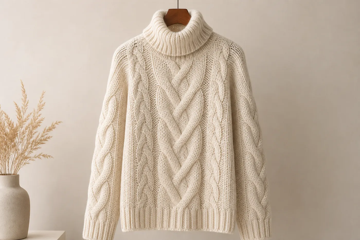 Iconic Cable-Knit Wool Jumper