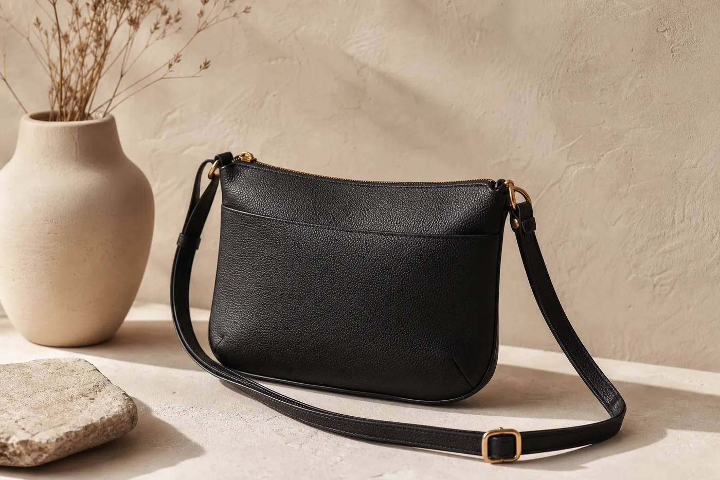 Mini Vegan-Leather Crossbody — Iconic