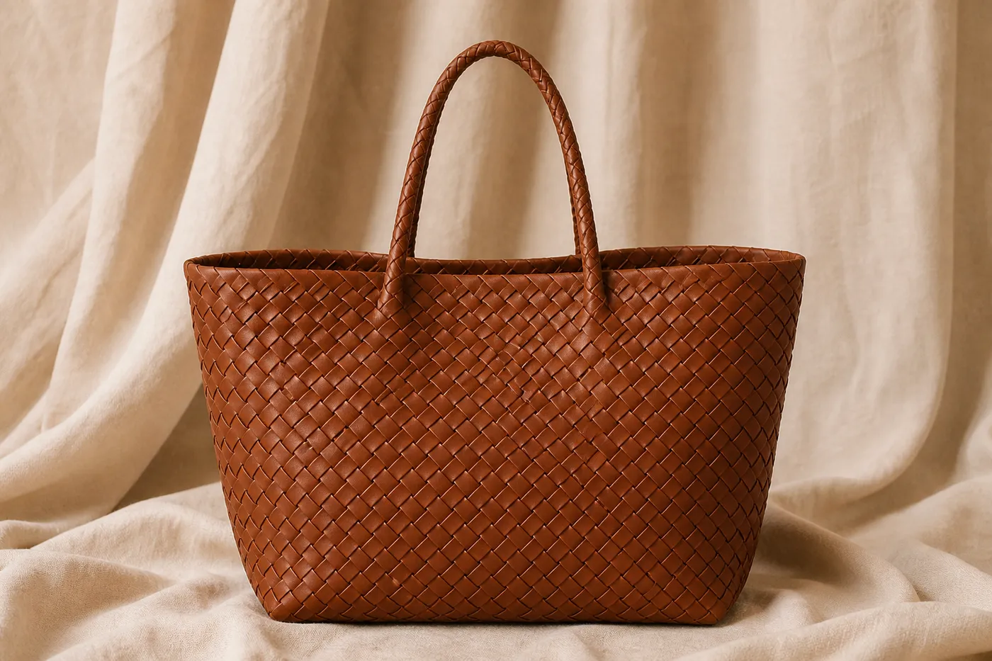 Iconic Woven Leather Tote Bag No.07
