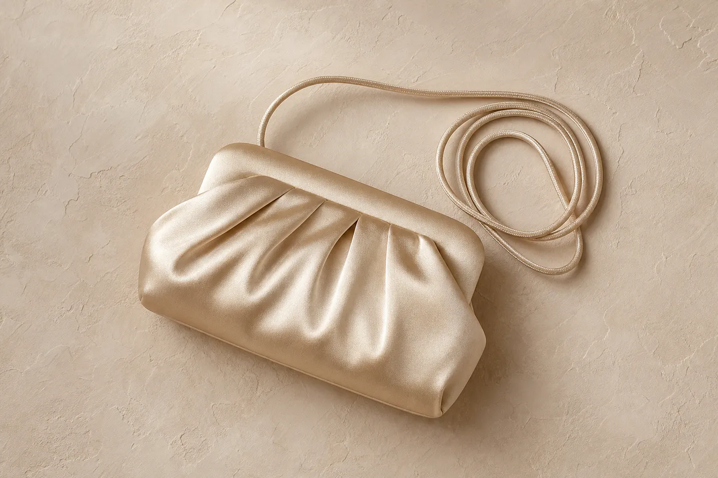 Signature Satin Cord Clutch Bag No.04