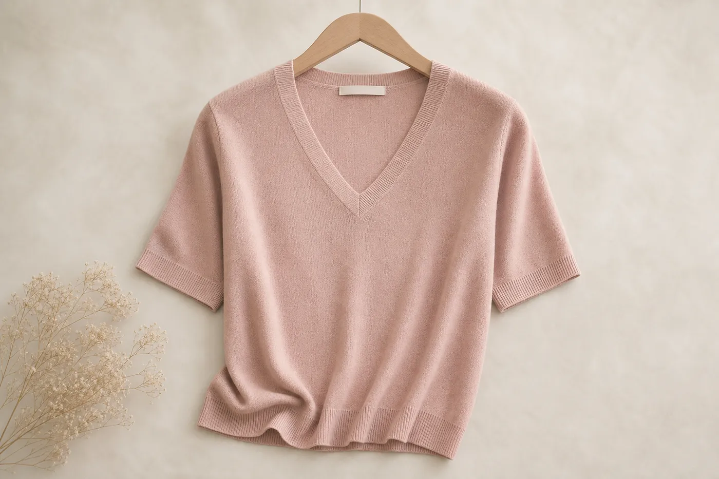 Signature Fine Knit V-Neck Top
